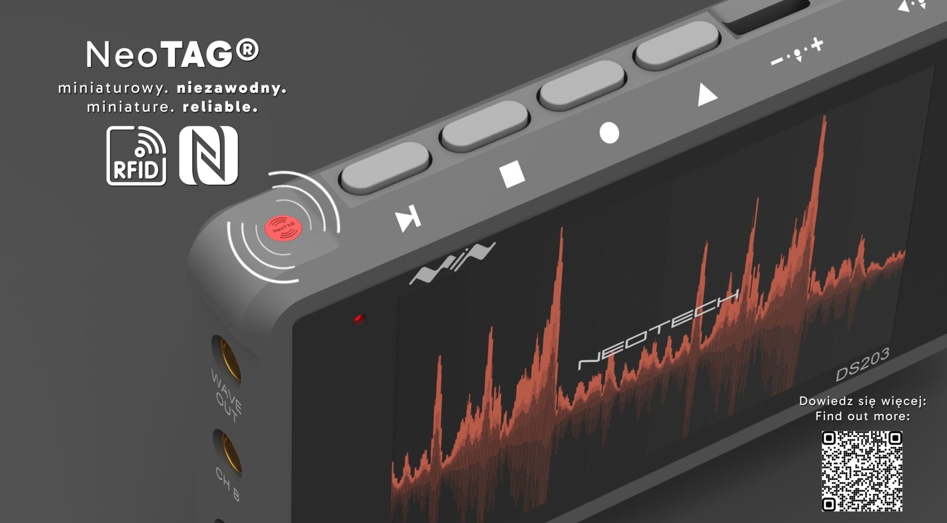NeoTAG - Miniature RFID - tool identification, access control, calibration, logistics, precision, automation. Industry 4.0. Miniature tags for industrial tools. Ideal for identification, calibration, access control and logistics. High resistance, quick assembly. www.neotech.pl