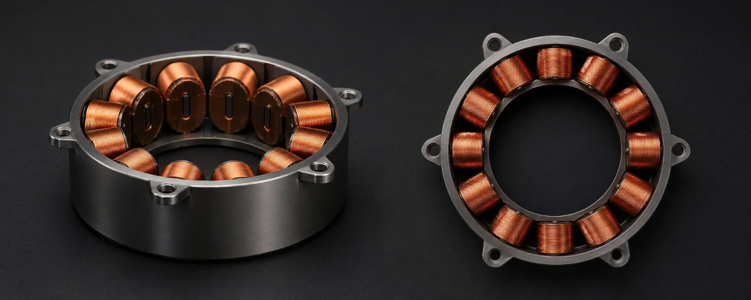 Thermo-bonded coils, glued coils, coils for electric motors, coils for linear motors, motor coil, linear motor, sintered coil, thermo-sintered coil, coils for generators, generator coil, generator, coils for electromagnets, electromagnet coil, electromagnet | NEOTECH www.neotech.pl/indukcyjne/en