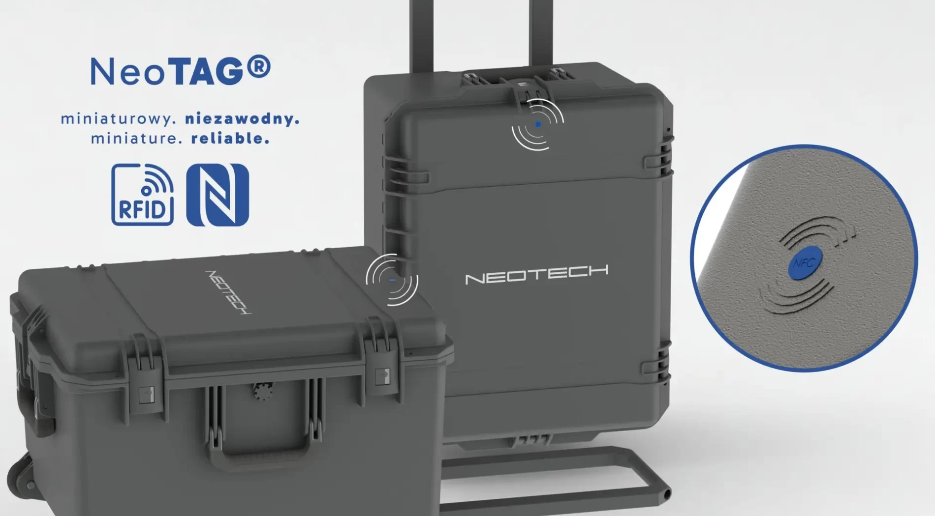 NeoTAG - Miniature RFID - tool identification, access control, calibration, logistics, precision, automation. Industry 4.0. Miniature tags for industrial tools. Ideal for identification, calibration, access control and logistics. High resistance, quick assembly. www.neotech.pl