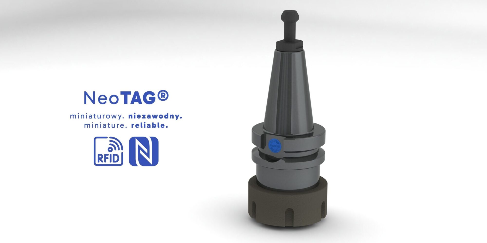 NeoTAG - Miniaturowe RFID - identyfikacja narzędzi, kontrola dostępu, kalibracja, logistyka, precyzja, automatyzacja. Przemysł 4.0. Miniaturowe znaczniki do narzędzi przemysłowych. Idealne do identyfikacji, kalibracji, kontroli dostępu i logistyki. Wysoka odporność, szybki montaż. www.neotech.pl