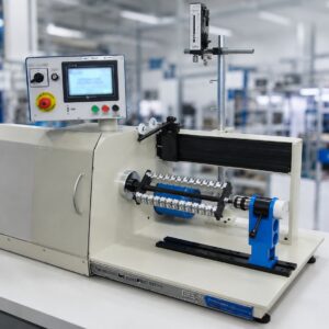 NCJ-34 Single Spindle Winder by NEOTECH. Machines, Robots, Automation, Industrial Robotization, Devices, Modernization, Winders. Winding machines, Winding Inductive Elements, Coils, Chokes, Transformers, RFID, Antennas. cobots, www.neotech.pl