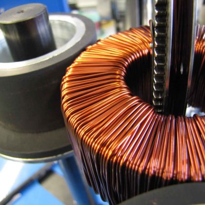 NEOTECH - Manufacturer of inductive components. Coils, Chokes, Antennas, Heaters, Transformers. www.neotech.pl | Toroidal winder | winding