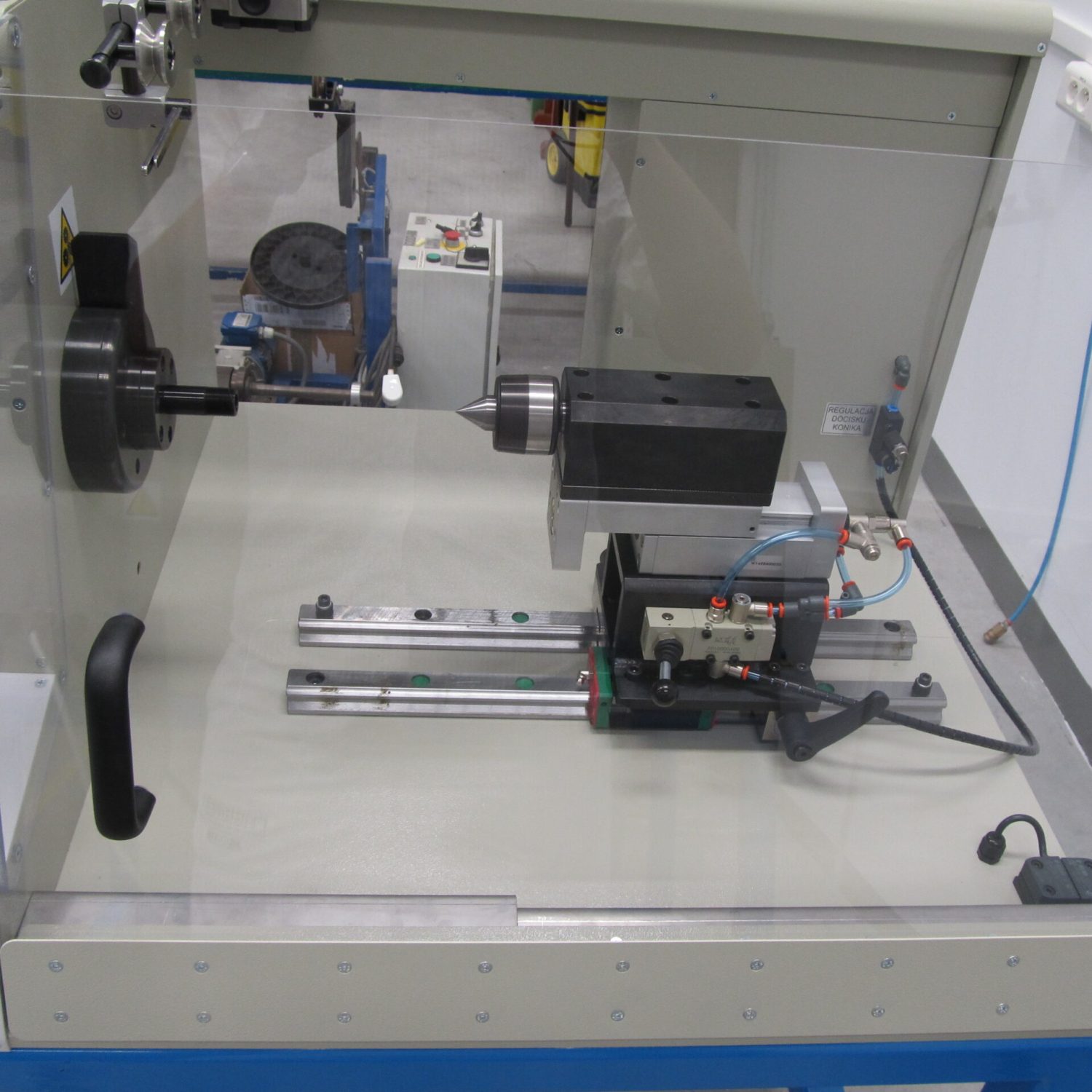 NEOTECH Machines, Robots, Automation, Industrial Robotization, Devices, Modernization, Winders. Winding Inductive Elements, Coils, Chokes, Transformers, RFID, Antennas. cobots, www.neotech.pl | NCJ-42 single spindle winder