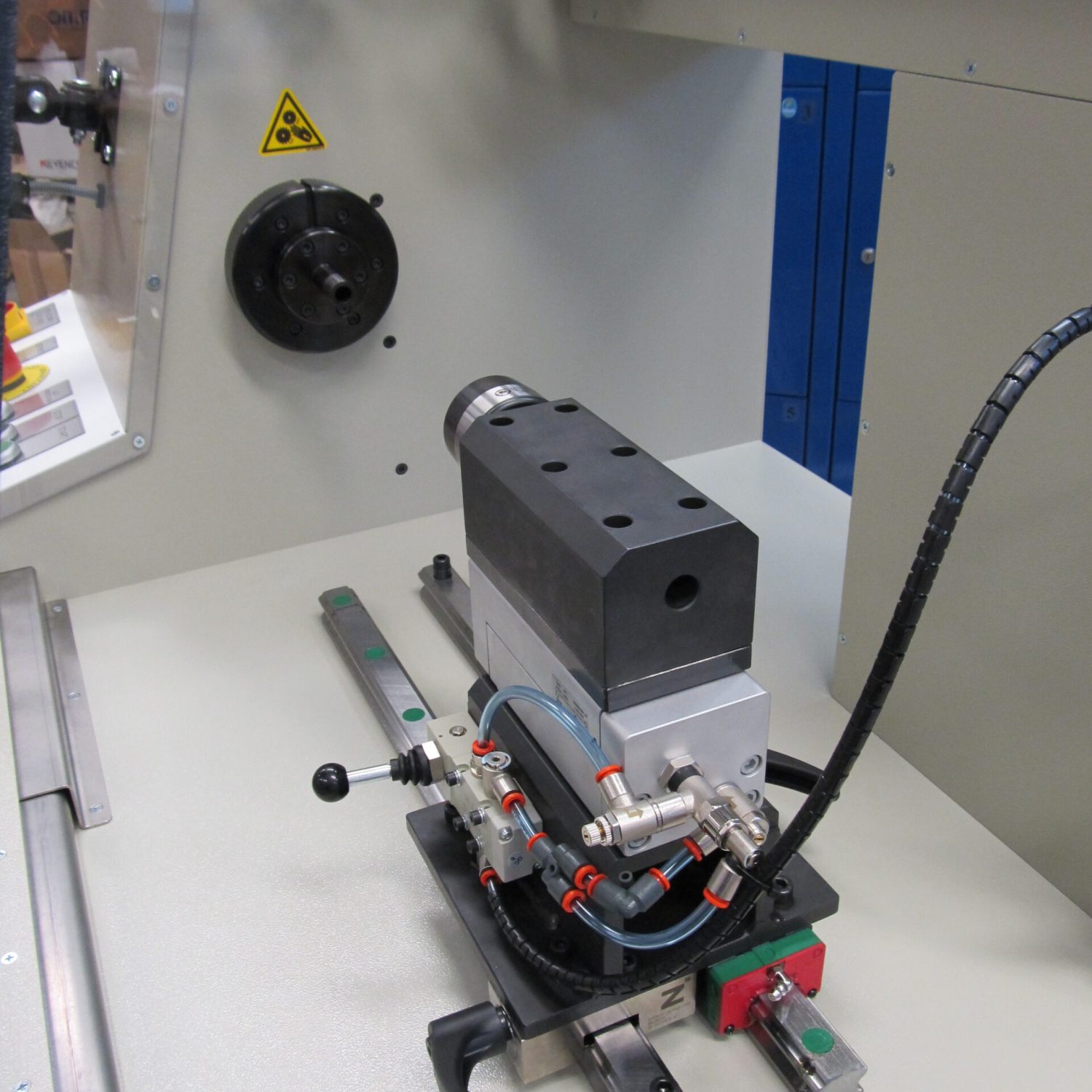 NEOTECH Machines, Robots, Automation, Industrial Robotization, Devices, Modernization, Winders. Winding Inductive Elements, Coils, Chokes, Transformers, RFID, Antennas. cobots, www.neotech.pl | NCJ-42 single spindle winder