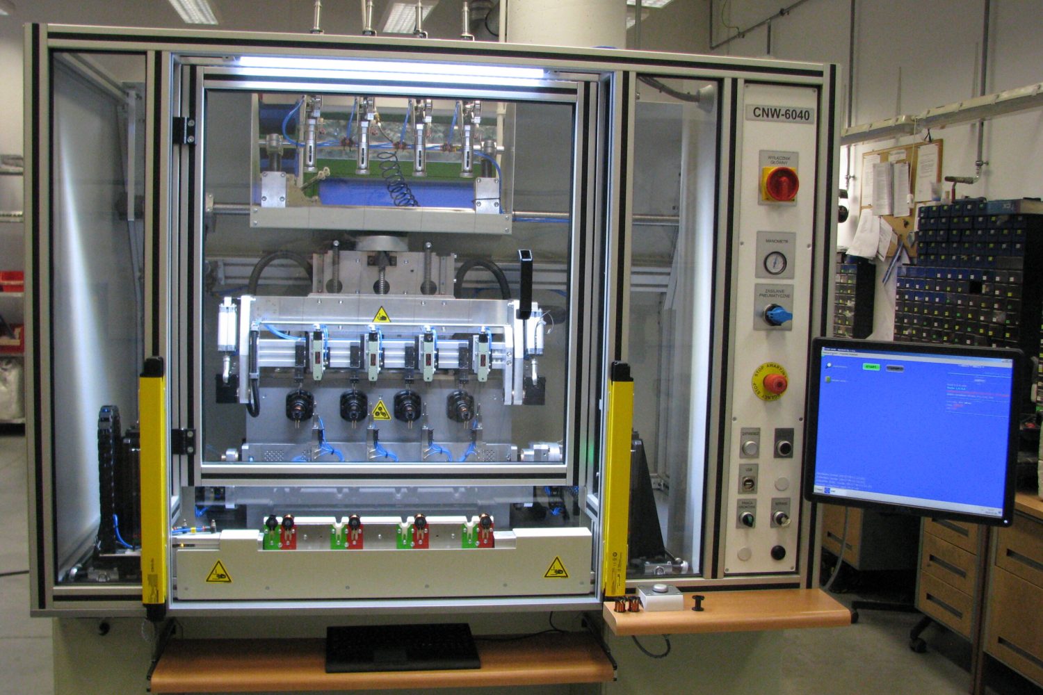 NEOTECH Machines, Robots, Automation, Industrial Robotization, Devices, Modernization, Winders. Inductive Elements, Coils, Chokes, Transformers, RFID, Antennas. www.neotech.pl | CNW-60xx winder | winders