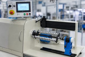 NCJ-34 NCJ-34 NEOTECH Nawijanie prosto z Białegostoku Nasze maszyny nawijające wyróżniają się szerokimi zdolnościami produkcyjnymi, dzięki którym możliwe jest precyzyjne i powtarzalne wykonywanie zarówno prostych, jak i bardzo złożonych uzwojeń. Nasze urządzenia obsługują różne typy drutów – od cienkich średnic używanych w elementach miniaturowych po grubsze przewody stosowane w dławikach i transformatorach mocy. Dzięki elastycznym ustawieniom oraz dedykowanemu oprzyrządowaniu, nawijarki NEOTECH mogą być dostosowane do produkcji cewek, dławików, transformatorów, czujników, silników czy innych komponentów wymagających najwyższej dokładności. Wysoka automatyzacja i możliwość integracji z dodatkowymi systemami kontroli jakości sprawiają, że nasze rozwiązania zapewniają nie tylko wydajność, ale również powtarzalność i niezawodność w warunkach produkcji seryjnej. W NEOTECH innowacja spotyka się z precyzją! Wykonujemy nawijarki i dedykowane oprzyrządowanie dopasowane do Twoich potrzeb. Oferujemy kompleksowe rozwiązania w zakresie projektowania i produkcji nawijarek, które dostosowujemy do konkretnych wymagań i potrzeb naszych klientów. Nasze urządzenia charakteryzują się wysoką wydajnością, niezawodnością oraz łatwością obsługi, co przekłada się na optymalizację procesów i maksymalną wydajność produkcji w różnych branżach. Typowo nasze nawijarki produkują komponenty indukcyjne (cewka, dławik, transformator) oraz detale dla branży Automotive, ale również są elementami procesów produkujących inne elementy elektroniczne (czujnik, grzałka, silnik BDC). Dzięki zespołowi doświadczonych specjalistów i nowoczesnym technologiom, realizujemy nawet najbardziej wymagające projekty, wspierając rozwój Twojej firmy w dynamicznie zmieniającym się rynku. Zaufaj ekspertom – nasze rozwiązania to efektywność i niezawodność.
