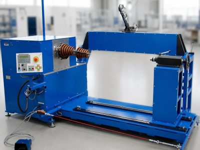 NRS 22 NRS-22 NEOTECH Nawijanie prosto z Białegostoku Nasze maszyny nawijające wyróżniają się szerokimi zdolnościami produkcyjnymi, dzięki którym możliwe jest precyzyjne i powtarzalne wykonywanie zarówno prostych, jak i bardzo złożonych uzwojeń. Nasze urządzenia obsługują różne typy drutów – od cienkich średnic używanych w elementach miniaturowych po grubsze przewody stosowane w dławikach i transformatorach mocy. Dzięki elastycznym ustawieniom oraz dedykowanemu oprzyrządowaniu, nawijarki NEOTECH mogą być dostosowane do produkcji cewek, dławików, transformatorów, czujników, silników czy innych komponentów wymagających najwyższej dokładności. Wysoka automatyzacja i możliwość integracji z dodatkowymi systemami kontroli jakości sprawiają, że nasze rozwiązania zapewniają nie tylko wydajność, ale również powtarzalność i niezawodność w warunkach produkcji seryjnej. W NEOTECH innowacja spotyka się z precyzją! Wykonujemy nawijarki i dedykowane oprzyrządowanie dopasowane do Twoich potrzeb. Oferujemy kompleksowe rozwiązania w zakresie projektowania i produkcji nawijarek, które dostosowujemy do konkretnych wymagań i potrzeb naszych klientów.