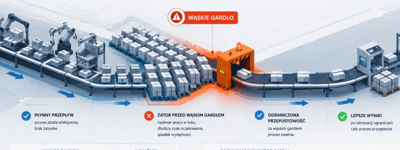 Wąskie gardła procesów produkcyjnych: diagnostyka, analiza przyczyn i optymalizacja z wykorzystaniem automatyki przemysłowej